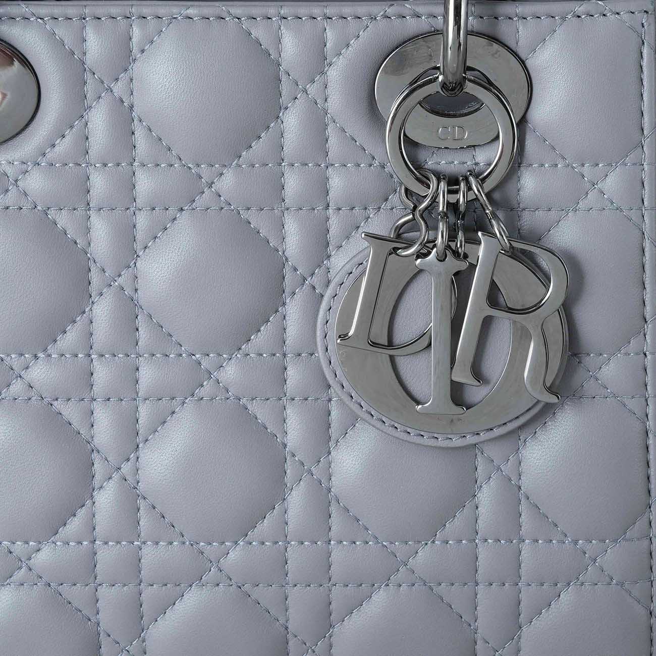 CHRISTIAN DIOR(USED)크리스찬디올 램스킨 레이디디올 스몰
